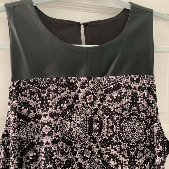 BCBGeneration faux leather sleeveless top or could even be used as a minidress! - Picture 3 of 5